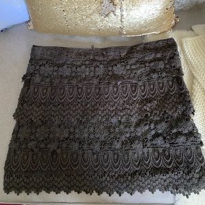 Concert-Ready Charcoal Lace Mini! NWOT, Never Worn